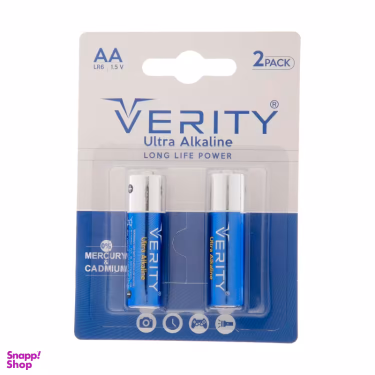 باتری قلمی وریتی مدل R6P بسته 2 عددی
