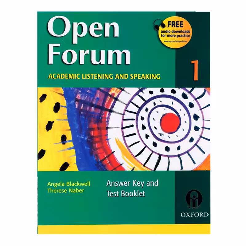 کتاب Open Forum 1 Academic Listening and Speaking اثر Angela Blackwell And Therese Naber انتشارات الوندپویان