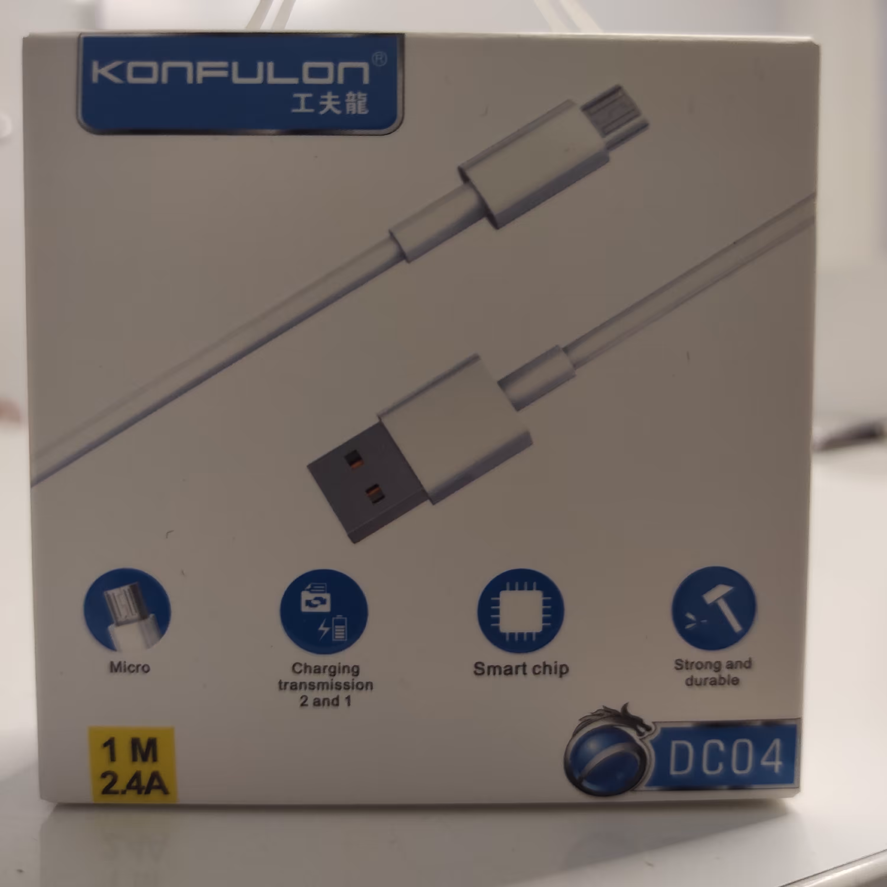 کابل شارژ و دیتا اصلی برند کانفلون Konfulon مدل DC04