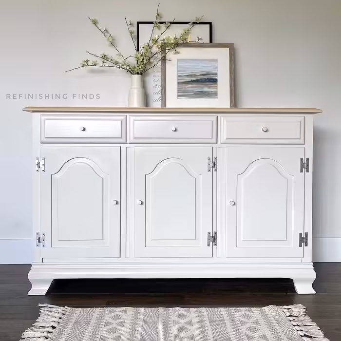 کنسول و دکوری سفید قابل ساخت در ابعاد مختلف