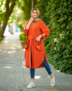 مانتو کرپ ابروبادی ژاکارد