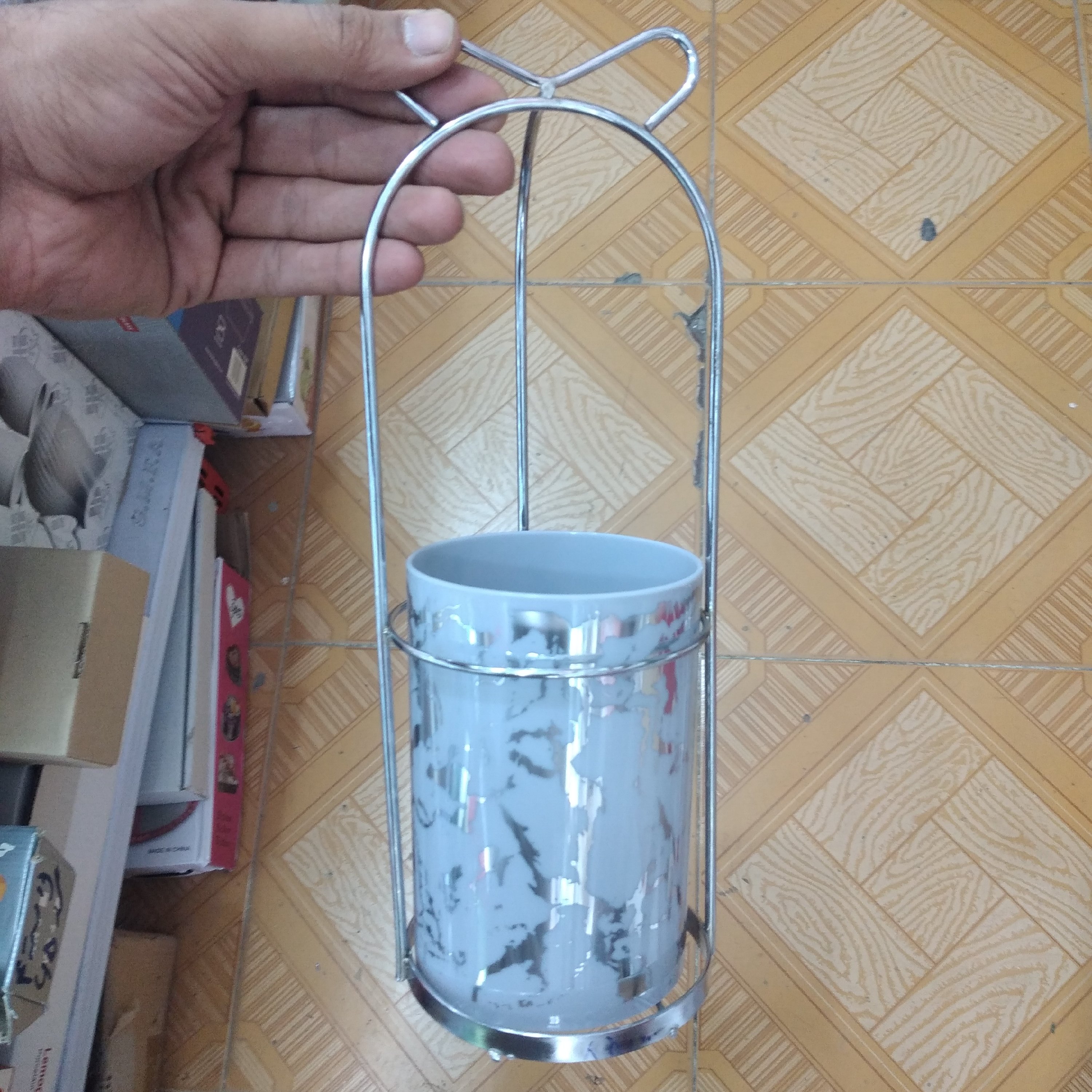 جای قاشق استند دار طرح ماربل 
