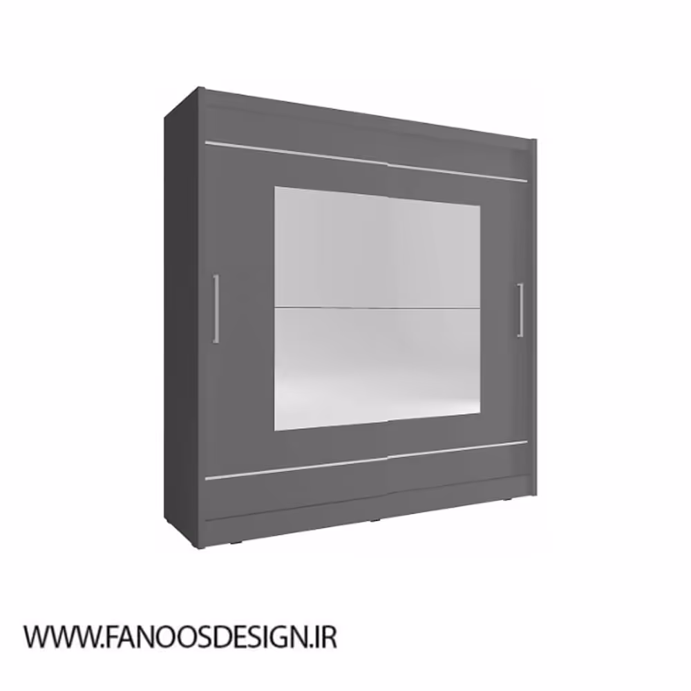 کمد لباس 2 درب کشویی سایز 214*200*62 کد 8906