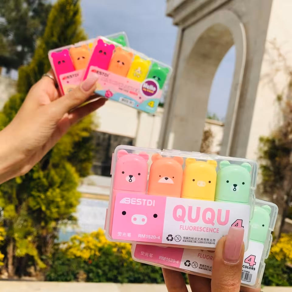 ماژیک هایلایت حیوانات رنگی پاستیلی 