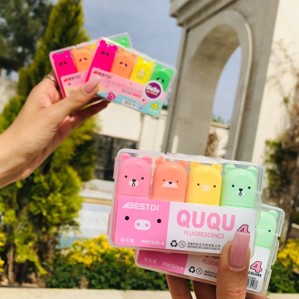 ماژیک هایلایت حیوانات رنگی پاستیلی