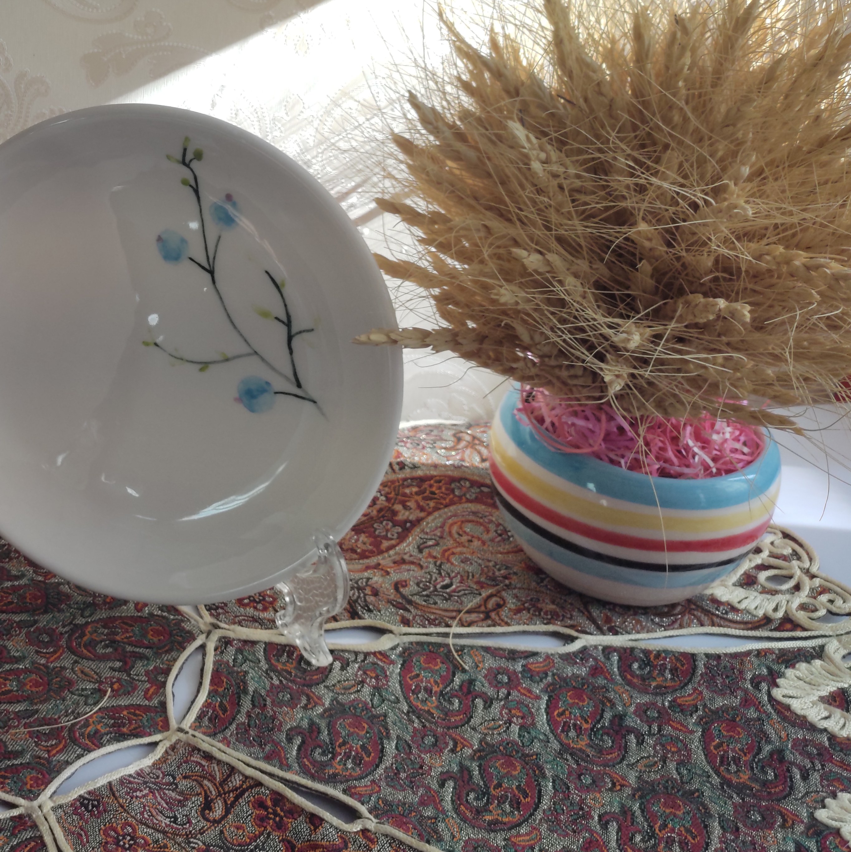 پیشدستی گلدار  6تایی