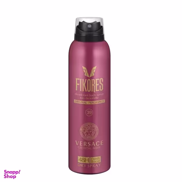 اسپری خوشبوكننده بدن زنانه فيكورس مدل Versace Crystal حجم 200 ميلی ليتر