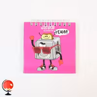 دفترچه 80 برگ سیمی طرح توستر آونگ