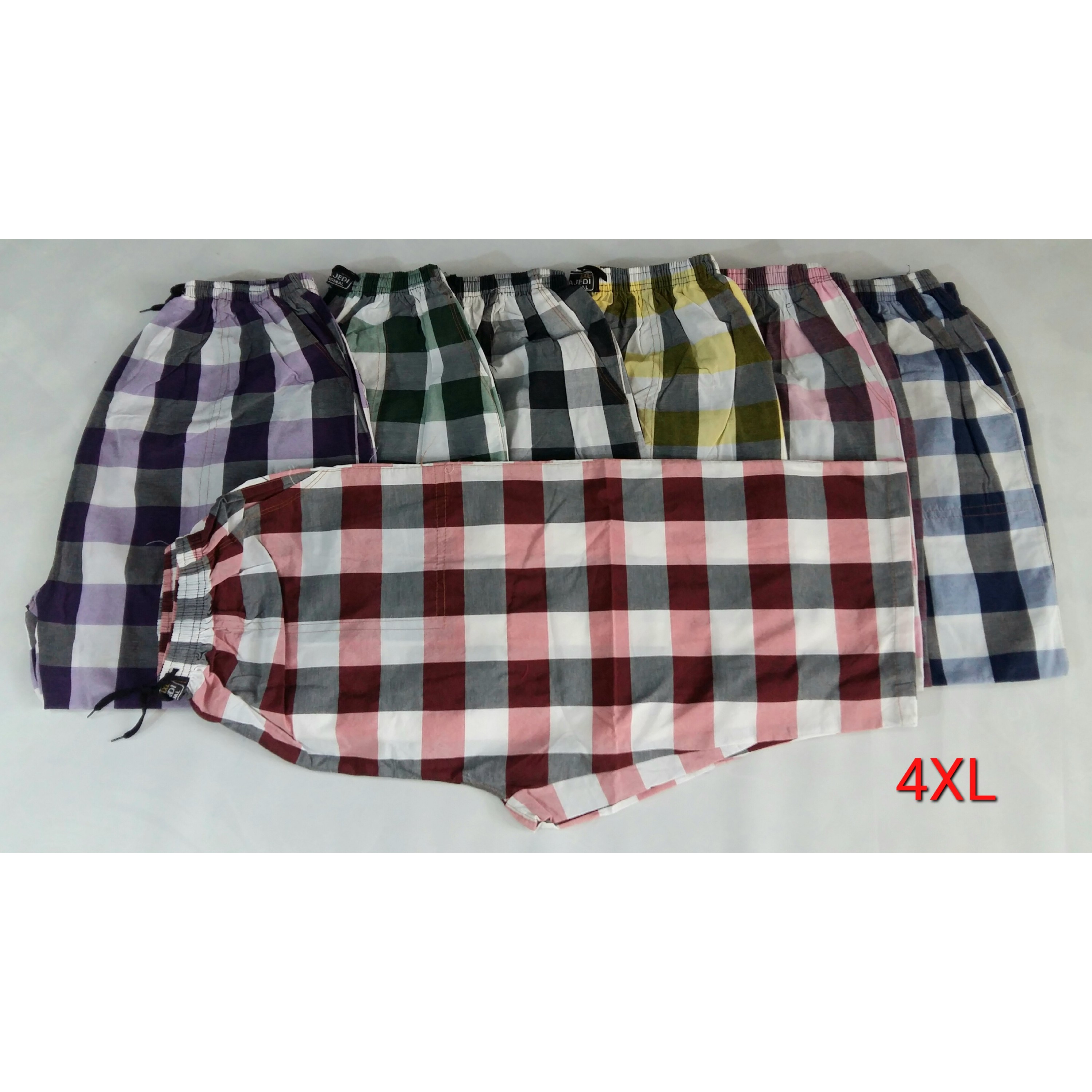 شلوارک مردانه سایزبزرگ 4xl و 5xl مدل شطرنجی