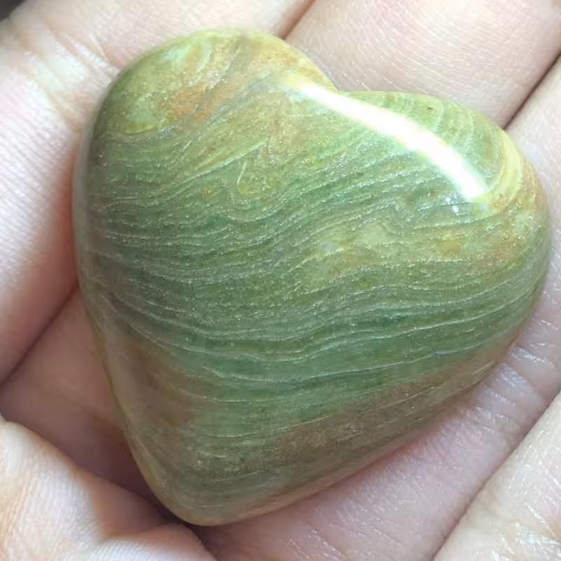 نگین جاسپر اوناکیت تراش قلبی شکل بسیار خوش رنگ و زیبا کد 148