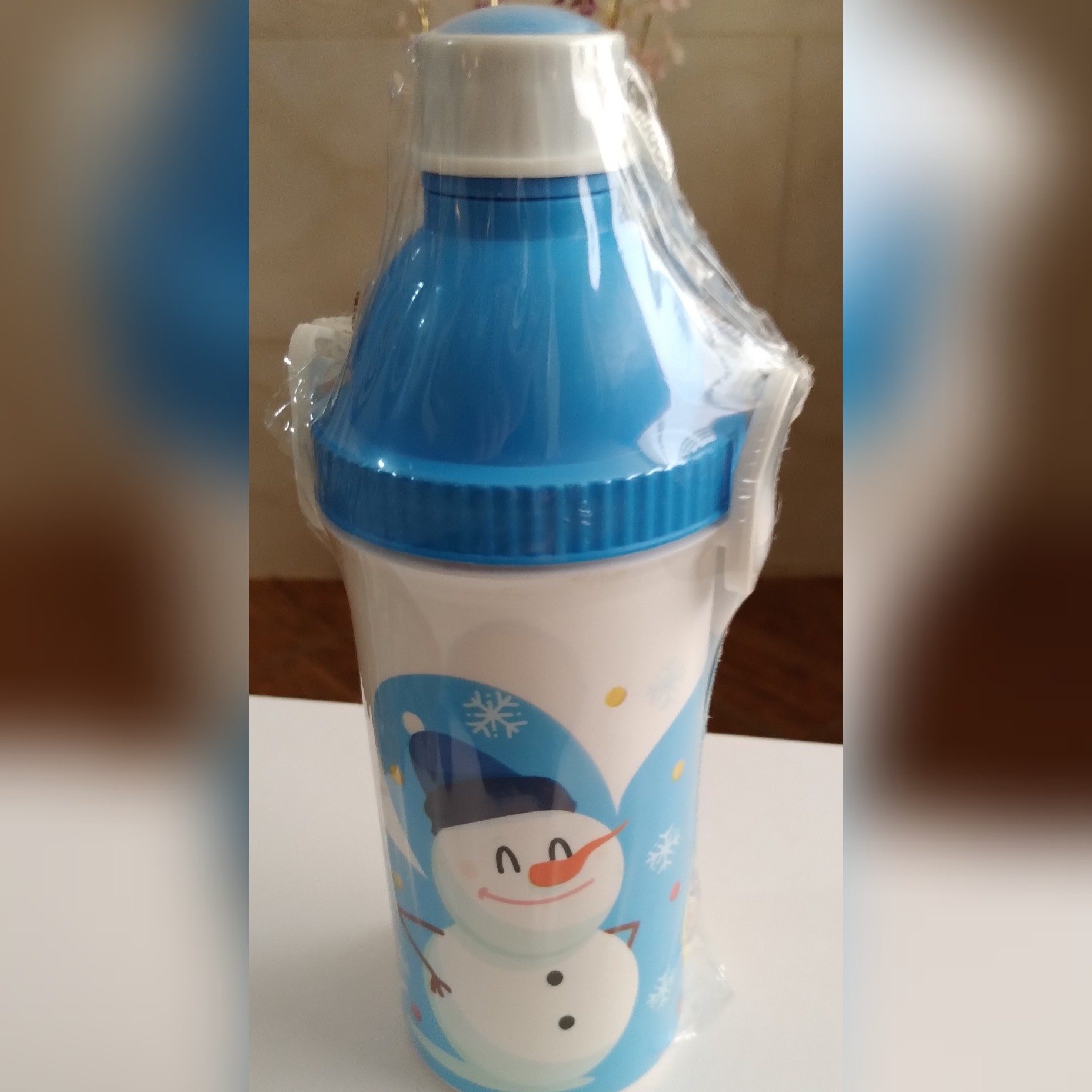 ارسال رایگان قمقمه طرح آدم برفی سیسمونی نوزاری اسباب بازی کودک سیسمونی کودک
