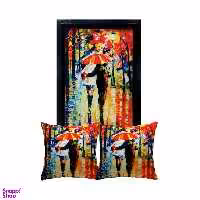 کوسن رنس مدل S9-41034 به همراه تابلو چند رنگ