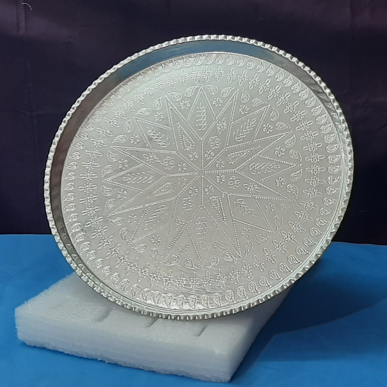 سینی مسی گرد  سایز  7