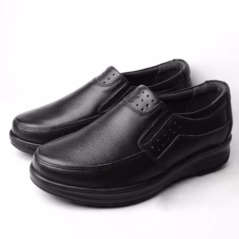 کفش راحتی طبی چرم مدل پارلا رنگ مشکی سایز40الی44