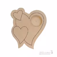 جاشمعی قلب چوبی