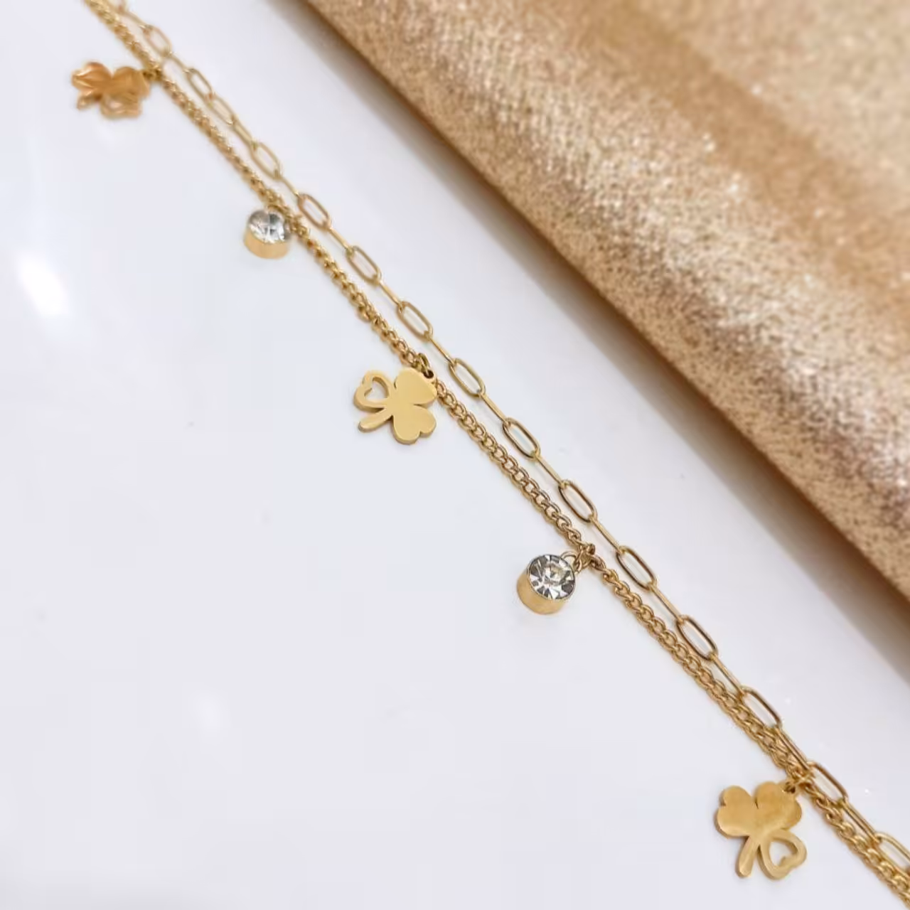 بدلیجات دستبند استیل رنگ ثایت و ضد حساسیت 