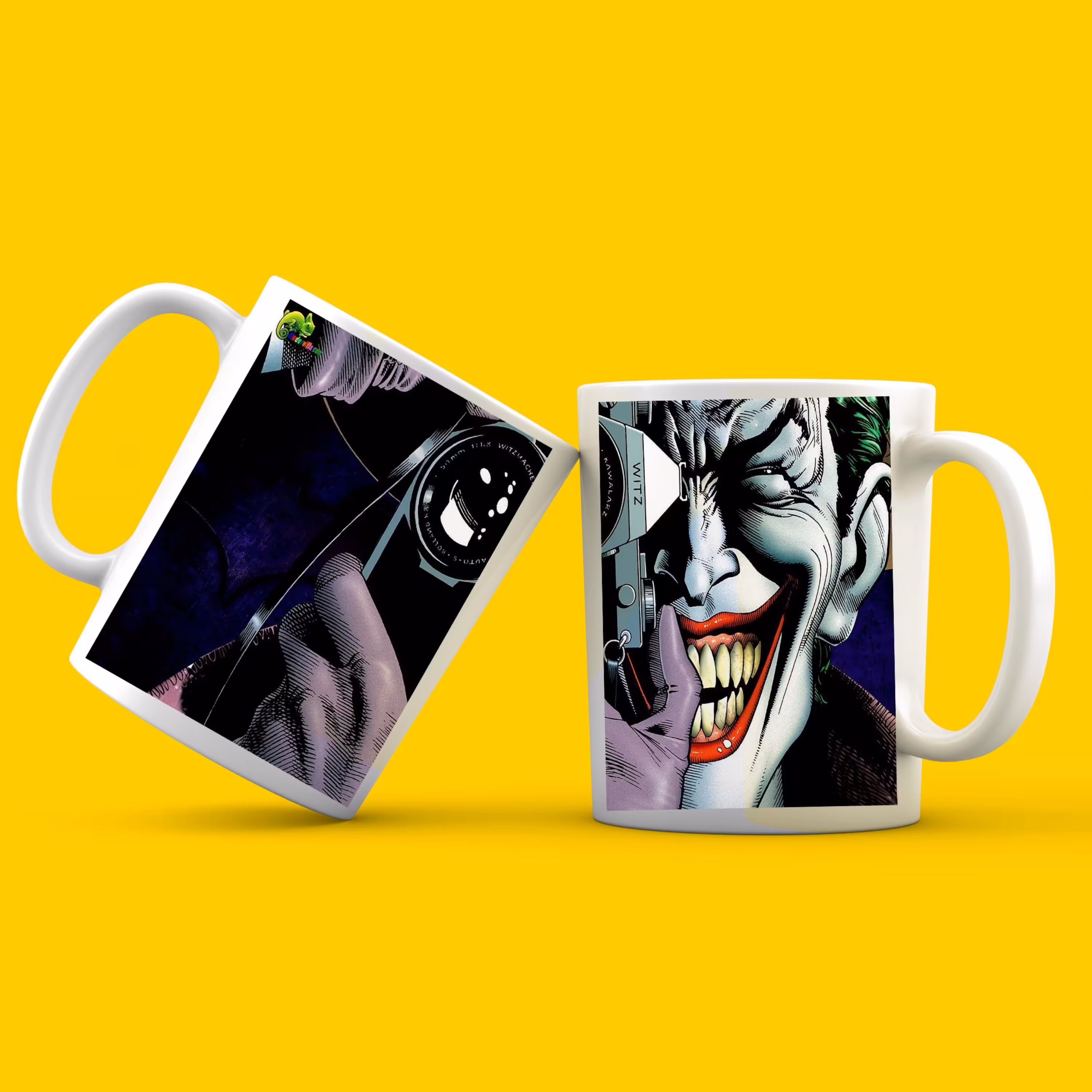 ماگ سرامیکی سفید طرح جوکر کد 01