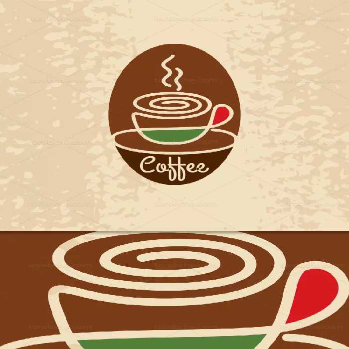 وکتور لوگو کافه شاپ خلاقانه | گرافیک با طعم تربچه