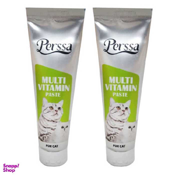خمیر مولتی ویتامین گربه پرسا وزن 100 گرم بسته دو عددی