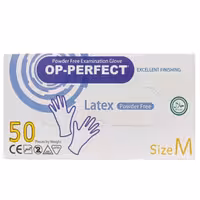 دستکش لاتکسop-perfect  سایزمدیم  تعداد50 عددی