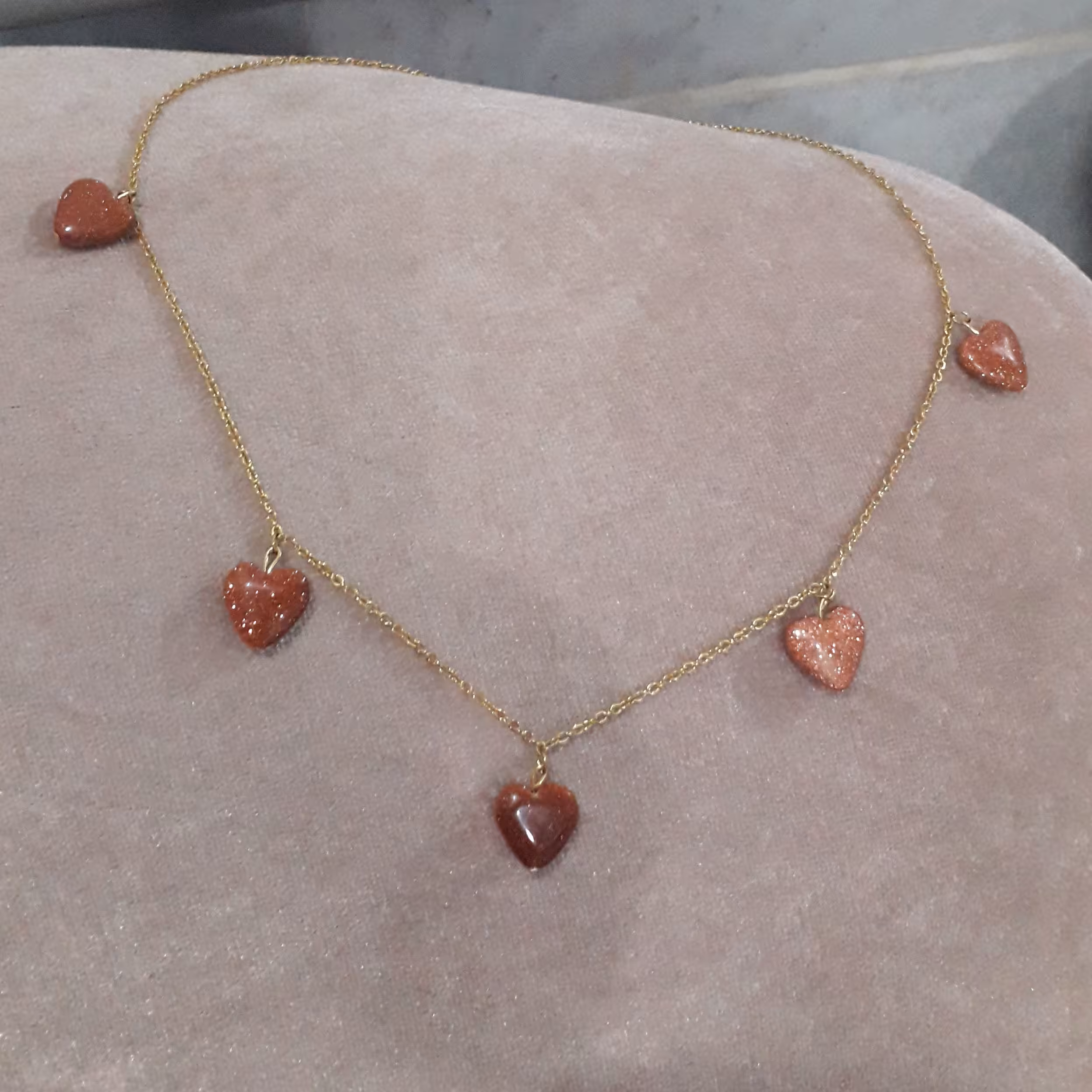 گردبند قلب با زنجیر تمام استیل