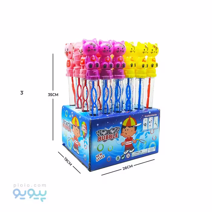 بسته 24 عددی حباب ساز باتومی طرح عروسکی آیتم 3021 تک و عمده