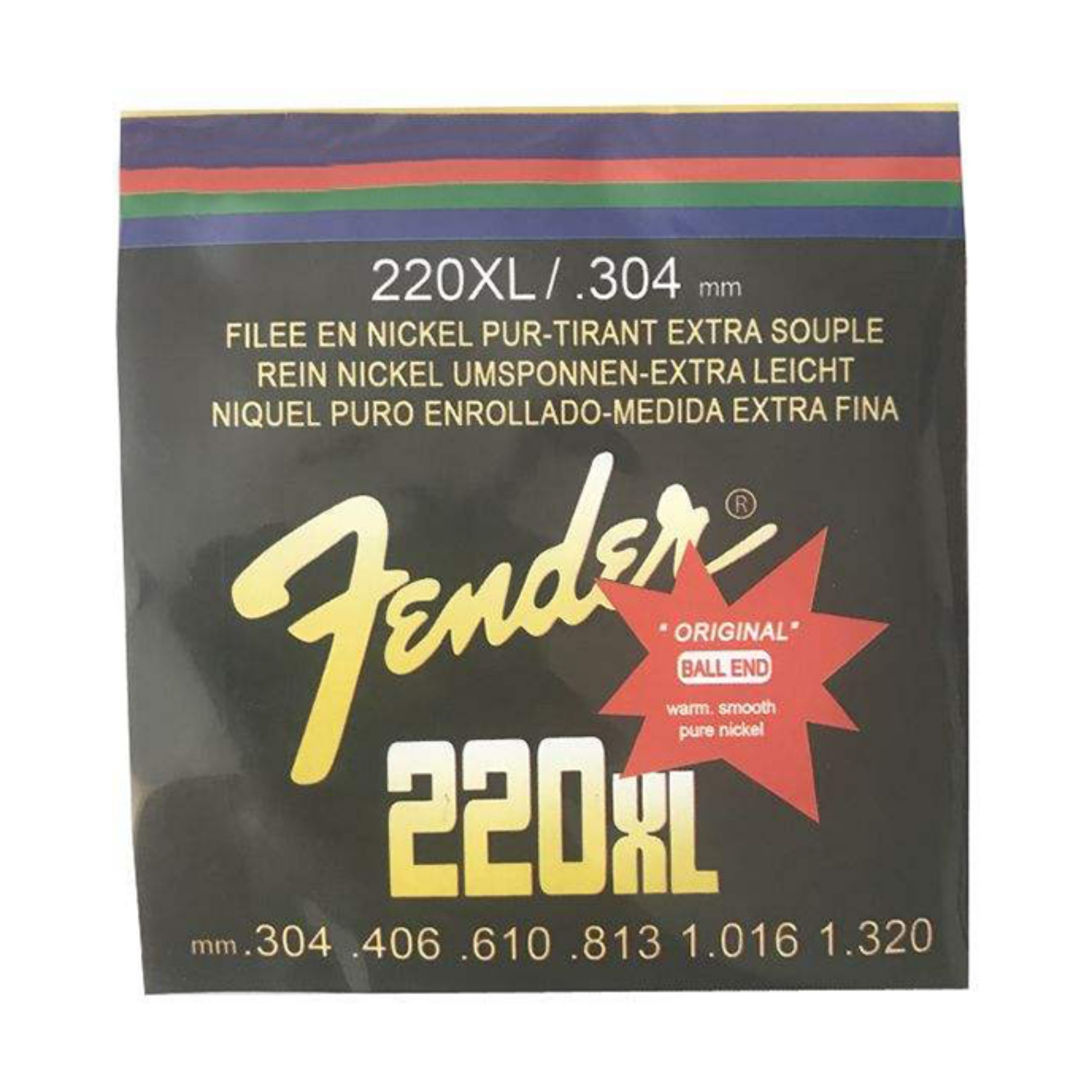 سیم گیتار کلاسیک فندر بلک مدل 220xl