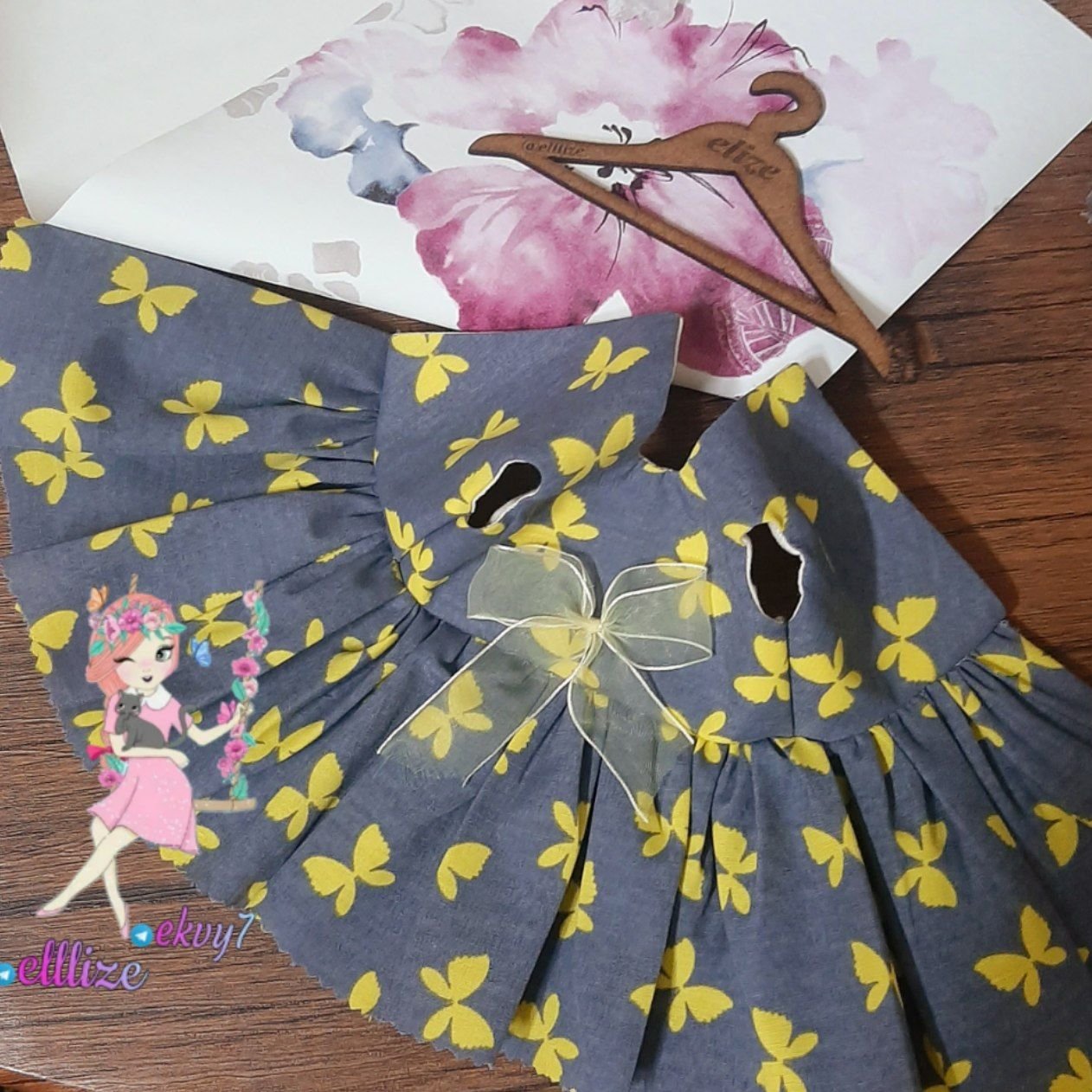 لباس عروسک شاپرکی