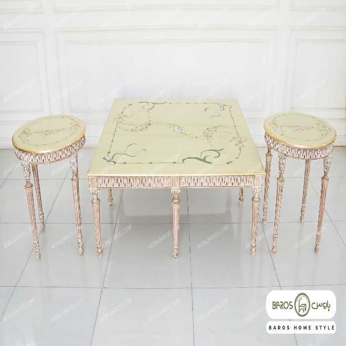 میز جلو مبلی و عسلی لورنزو تایپ E کد 1