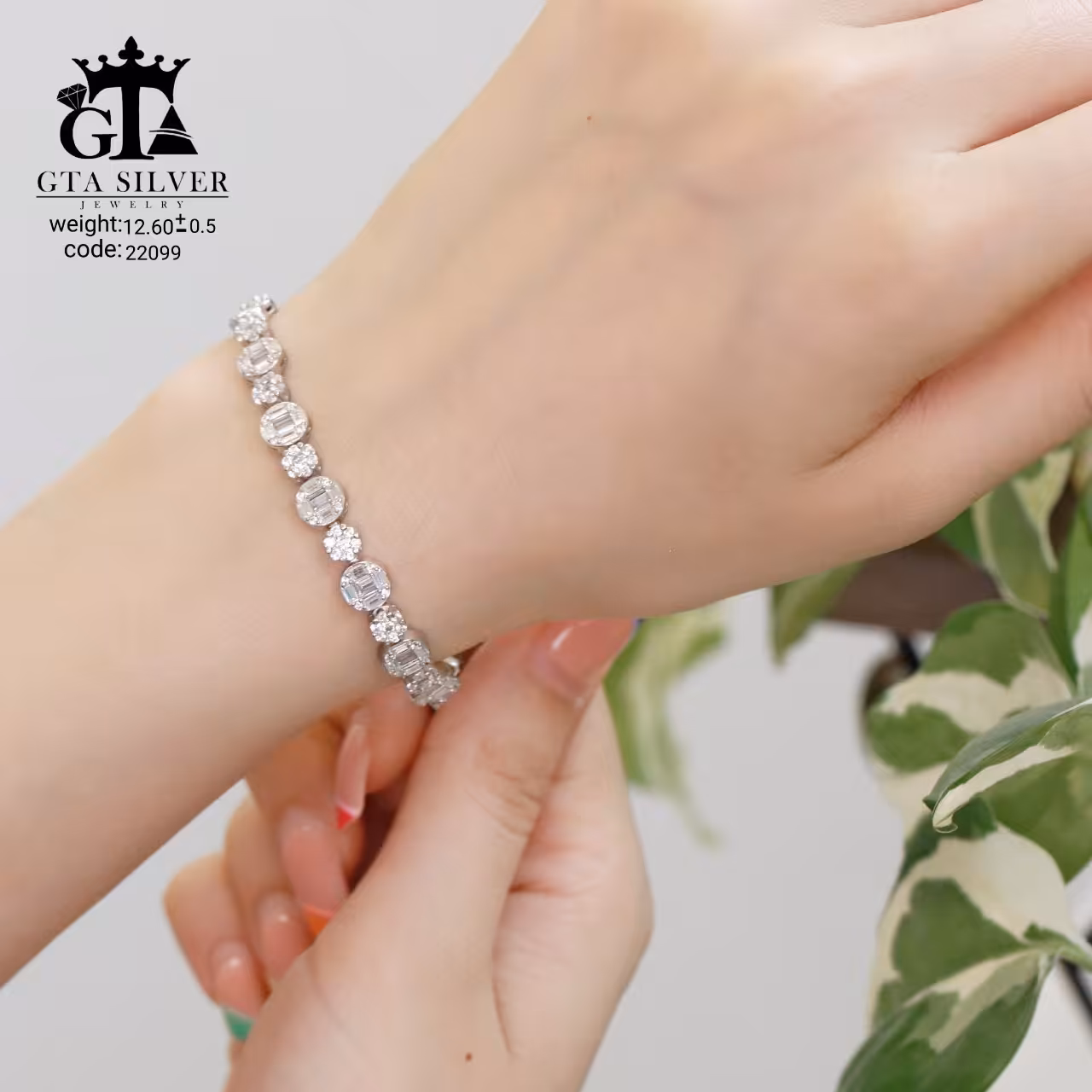 دستبند نقره میکرو 10360-13.5