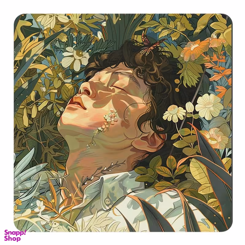 مگنت صبا طرح مدل نقاشی پسرک در بین گلها کد M846