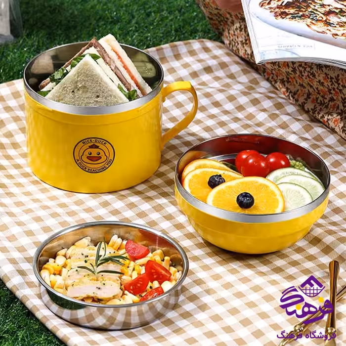 ظرف غذاي کودک کاج سفيد