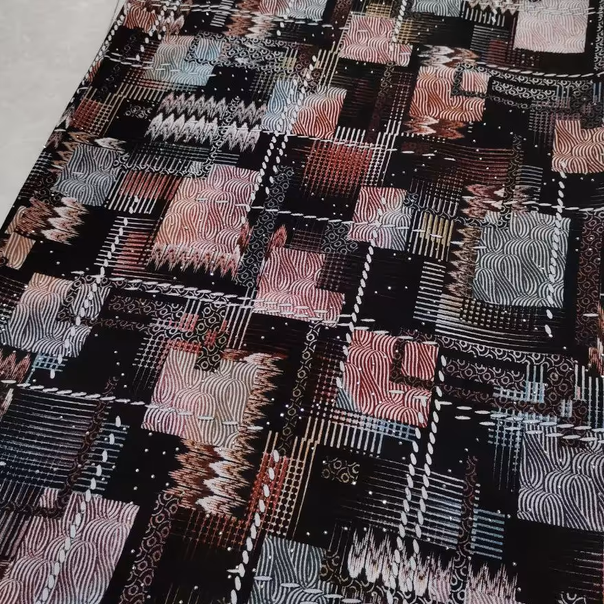 پارچه نخی نگین دار