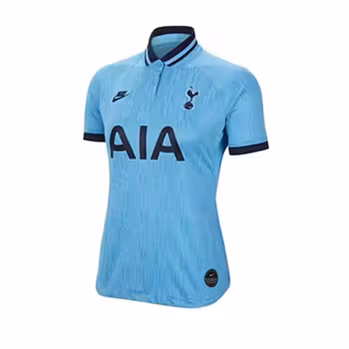 کیت آستین کوتاه یقه دار تاتنهام رنگ آبی