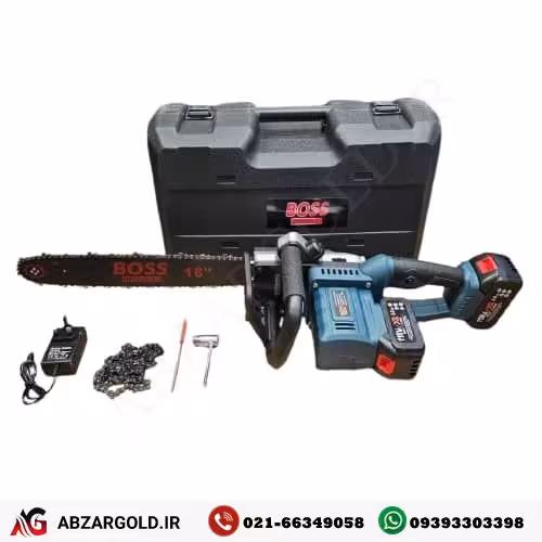 اره زنجیری شارژی 40 سانت صنعتی کیفی باس مدل ch40c