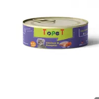 کنسرو نچرال گربه تاپ پت با طعم مرغ وکدو( 80 گرمی )(پسکرایه،هزینه ارسال بامشتری )