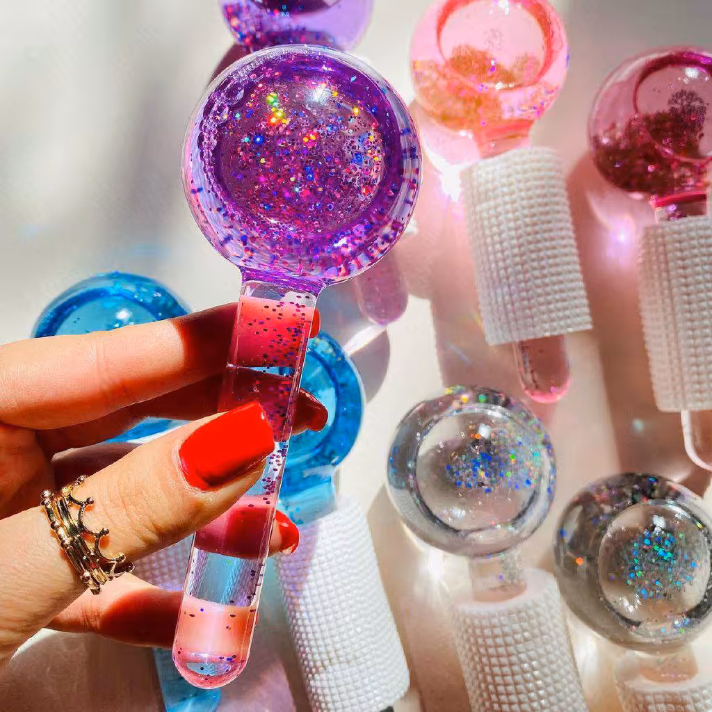 آیس گلوب گوی یخی شاین دار ماساژور  بسته دو عددی