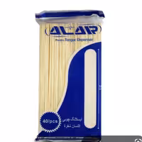 چوب بستنی پهن پزشکی صادراتی 40عددی آبسلانگ عرض 17 میلیمترو طول 15 سانت