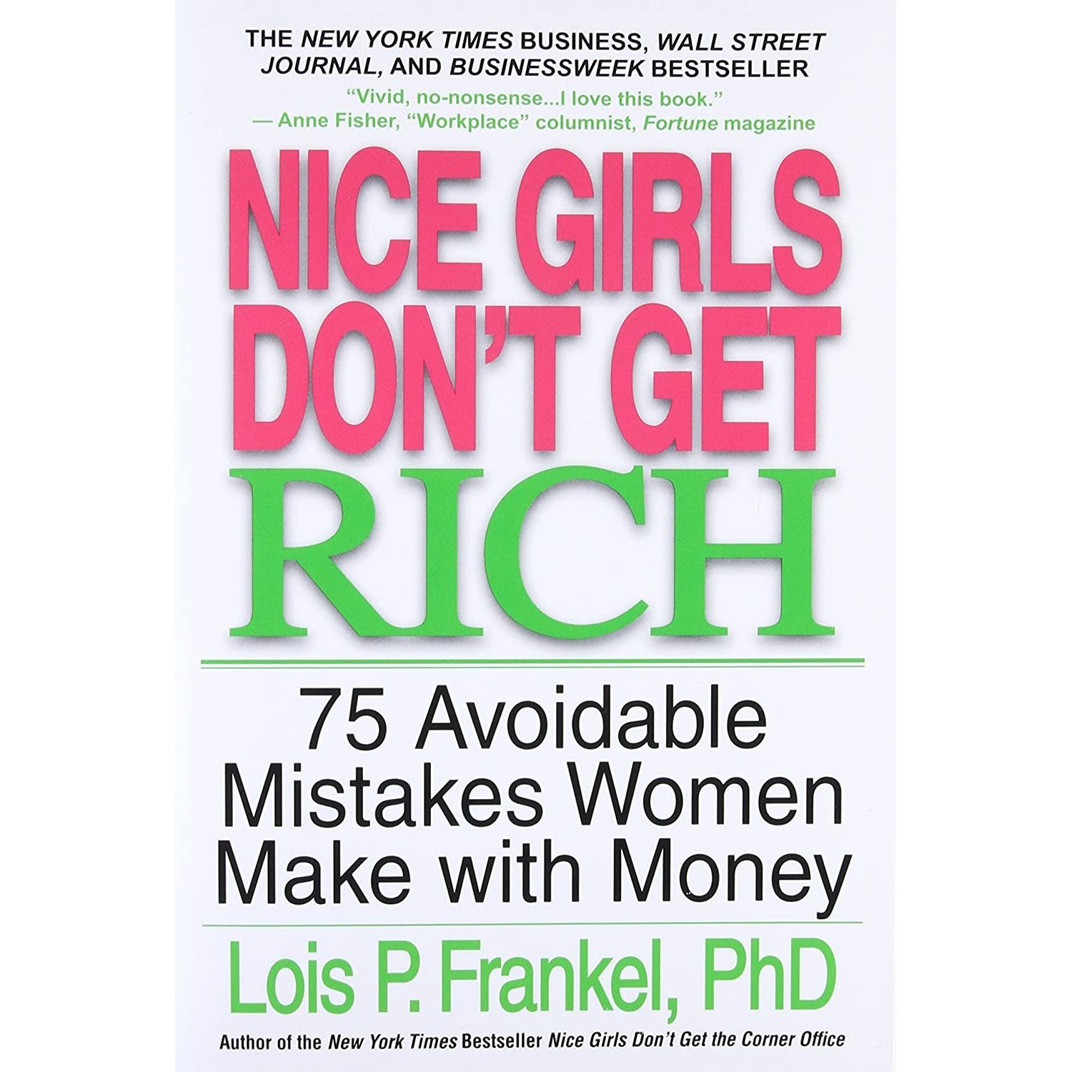 کتاب زبان اصلی Nice Girls Dont Get Rich اثر Dr Lois Frankel and Lois P Frankel