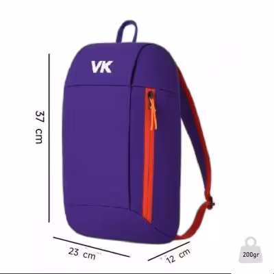 کوله پشتی 10 لیتری ضد رطوبت VK ( بنفش/صورتی )