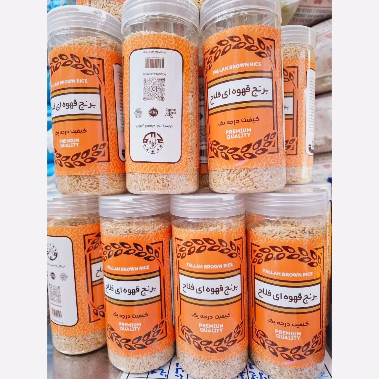 برنج قهوه ای سبوسدار رژیمی درجه یک وارگانیک(10کیلوگرم)