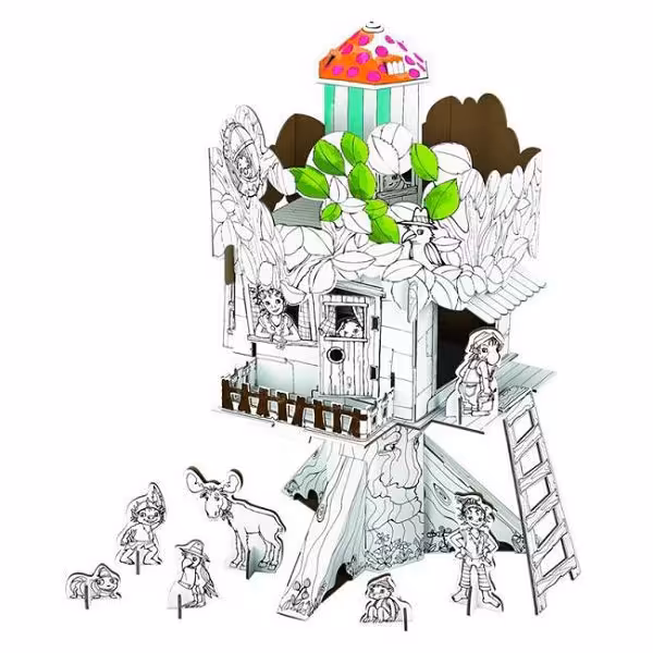 ماکت خانه درختی و دوستان