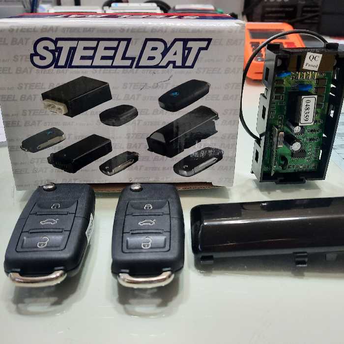 گیرنده و فرستنده سمند با ریموت جک نایف برند استیل بت