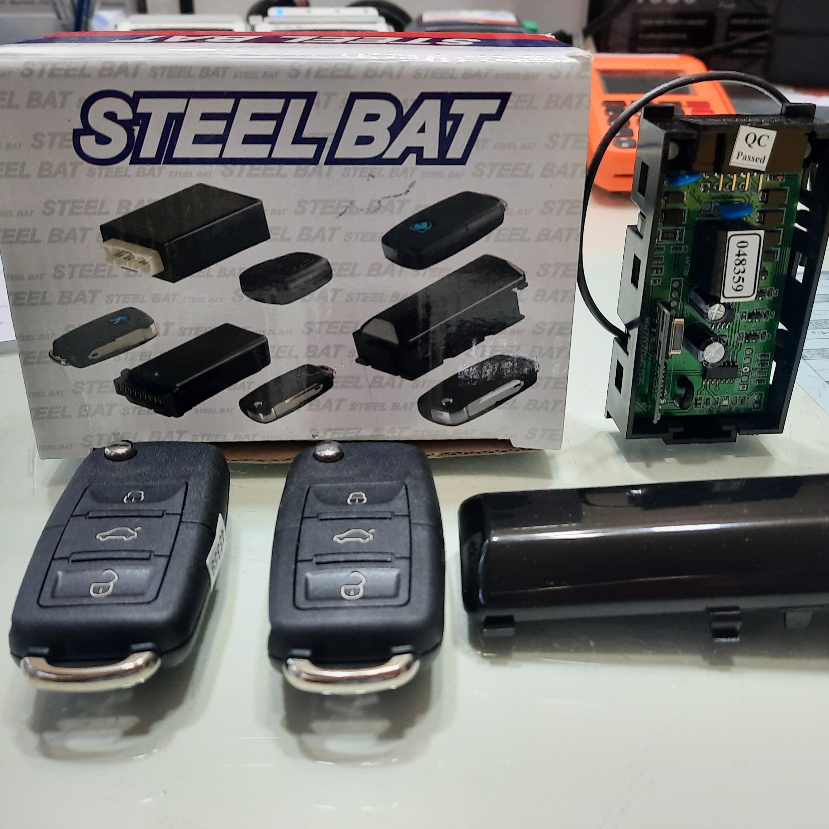 گیرنده و فرستنده سمند با ریموت جک نایف برند استیل بت