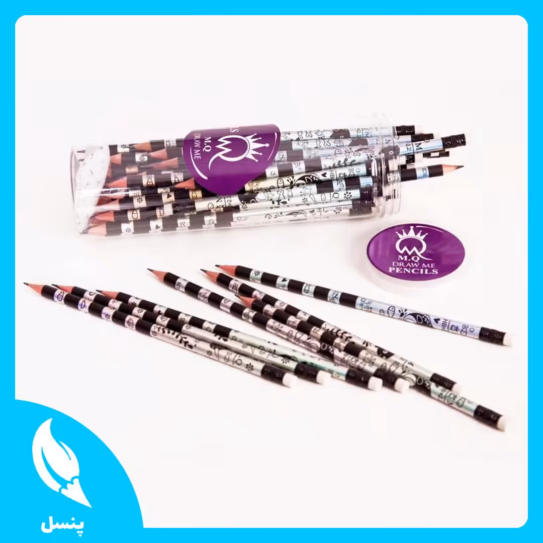 مداد مشکی پاک کن دار MQ طرح هلوگرامی 