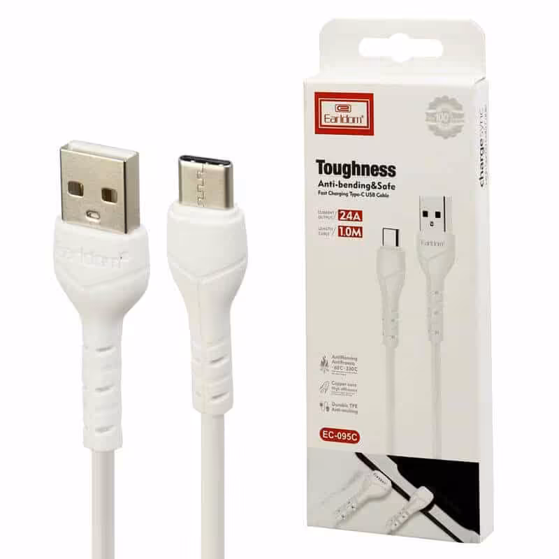 کابل شارژ تایپ سی Earldom مدل EC-095C - امین 24 امانت دار اعتماد شما