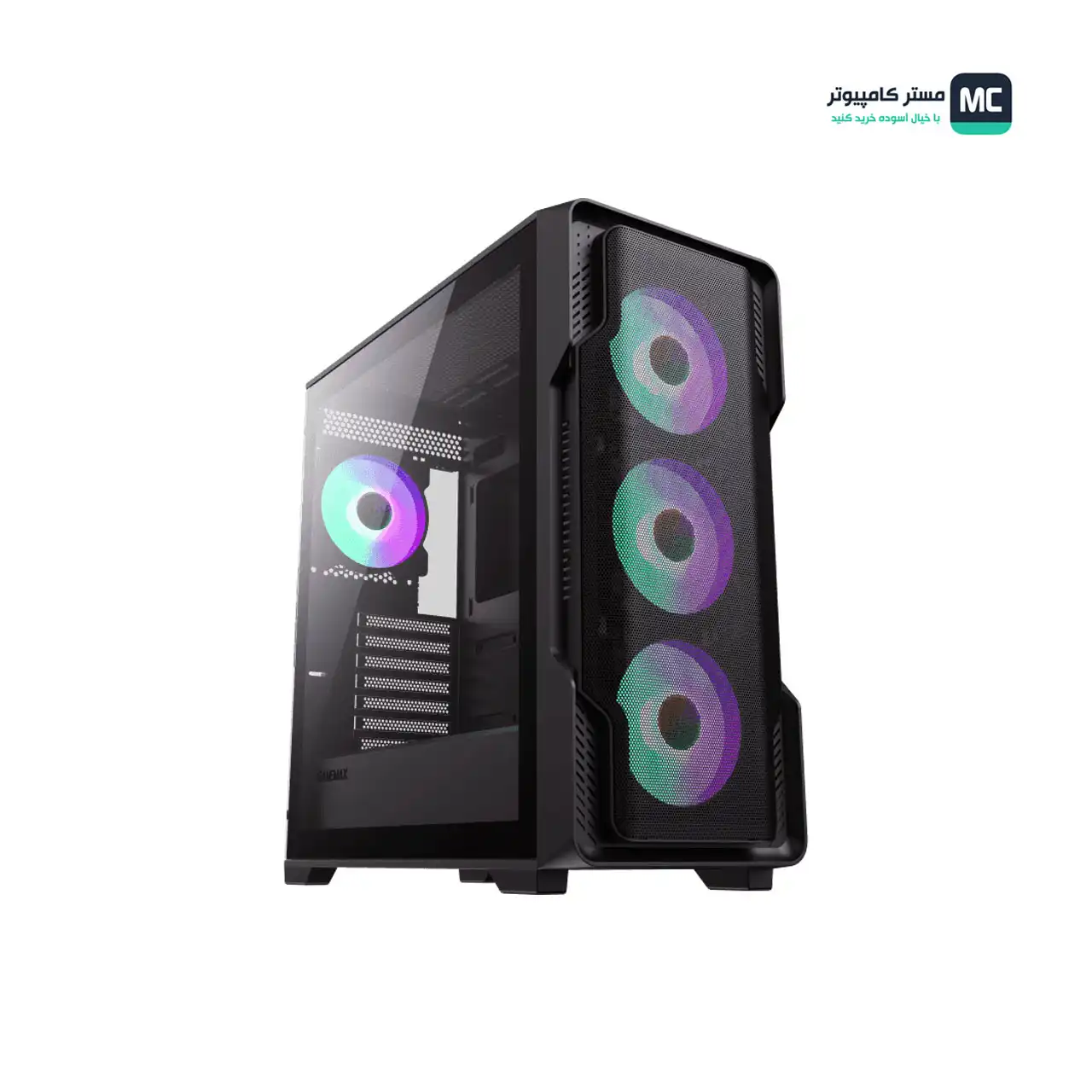 قیمت و خرید کیس گیمینگ گیم مکس Siege Black