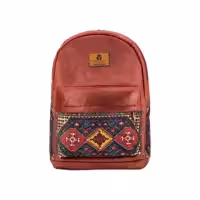 کوله پشتی سنتی طرحدار یوتاب با پارچه میکرو درجه یک و فینو و چرم دوزی 5017