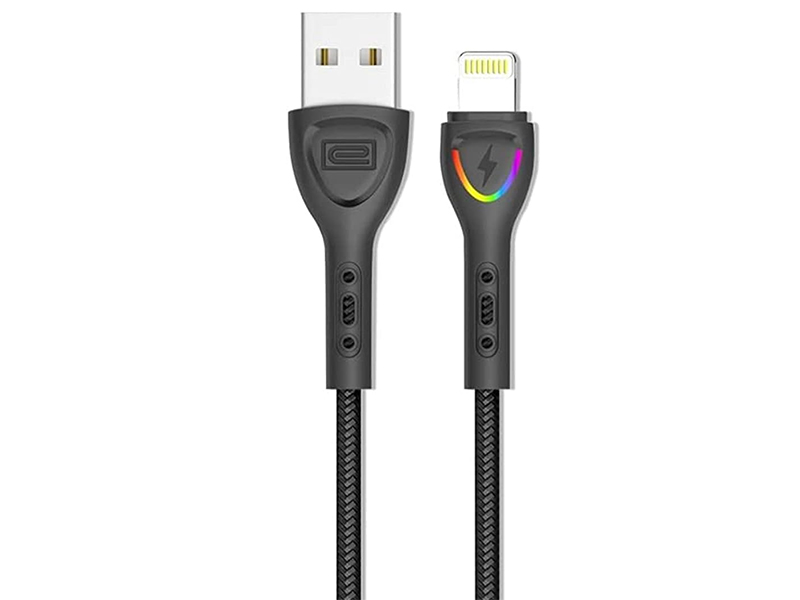 کابل شارژ یو اس بی به لایتنینگ 3 آمپر یک متری ارلدام Earldom Lightning 1M Charging Cable EC–117