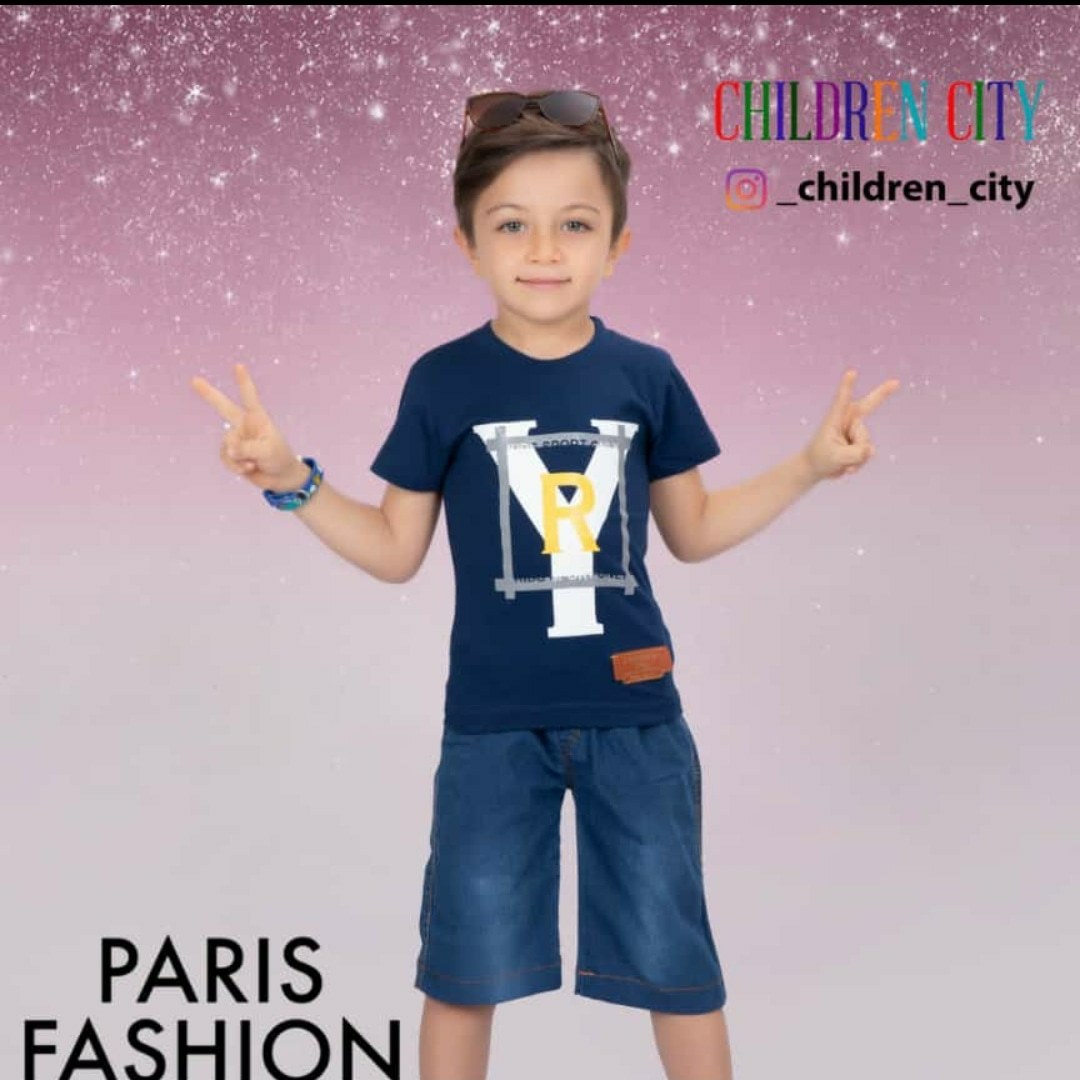 تیشرت و شلوارک جین 
